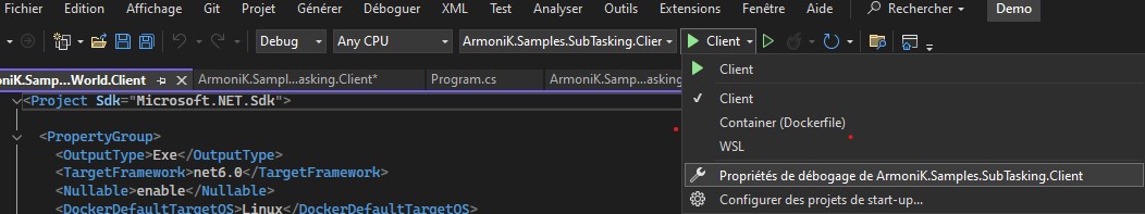 Debug property